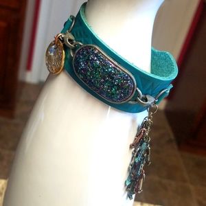 🍭Turquoise Leather Cuff🍭